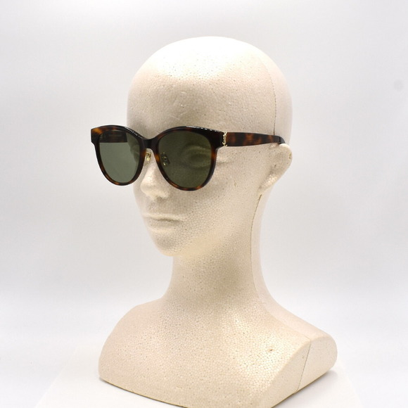 Saint Laurent Paris Yves Sunglasses YSL Brown Green K - Picture 2 of 8